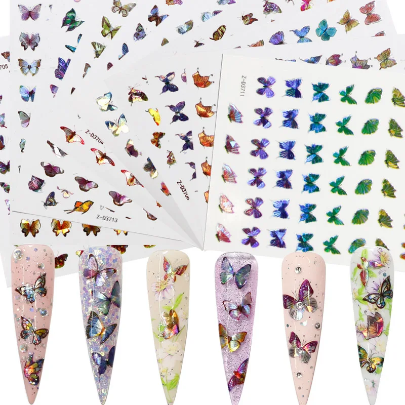 Laser Powder Butterfly 3D Nail Sticker Beautiful Decals Decoration Nail Art Accessories Design Sticker
Laser Powder Butterfly 3D Nail Sticker Beautiful Decals Decoration Nail Art Accessories Design Sticker