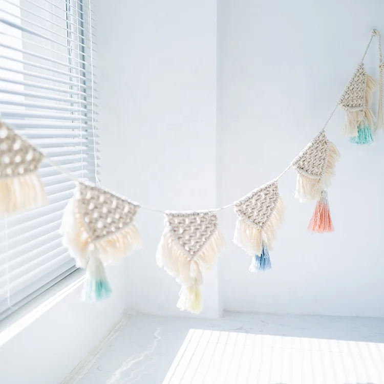 Wholesale nordic boho chic home decor colorful handmade cotton woven macrame kids baby room wall decor wall hanging for bedroom, 1 colors as pic
Wholesale nordic boho chic home decor colorful handmade cotton woven macrame kids baby room wall decor wall hanging for bedroom, 1 colors as pic