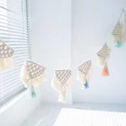 High quality colorful handmade cotton rope woven room baby room decoration hanging macrame wall decor