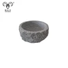 Natural stone making stone bowl granite bowl round stone bowl