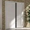White solid core Louver Sliding Closet Bifold Door