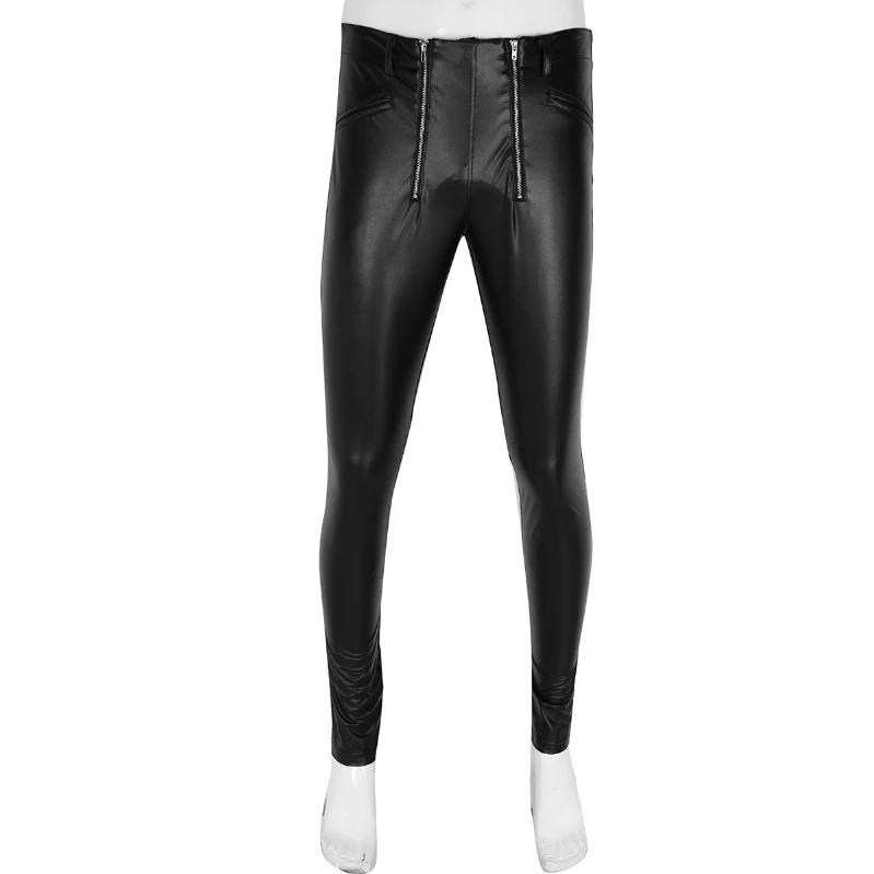 iEFiEL Mens Soft Faux Leather Tight Long Pants Black Stretchy Zipper Pouch Length Legging Trousers
iEFiEL Mens Soft Faux Leather Tight Long Pants Black Stretchy Zipper Pouch Length Legging Trousers