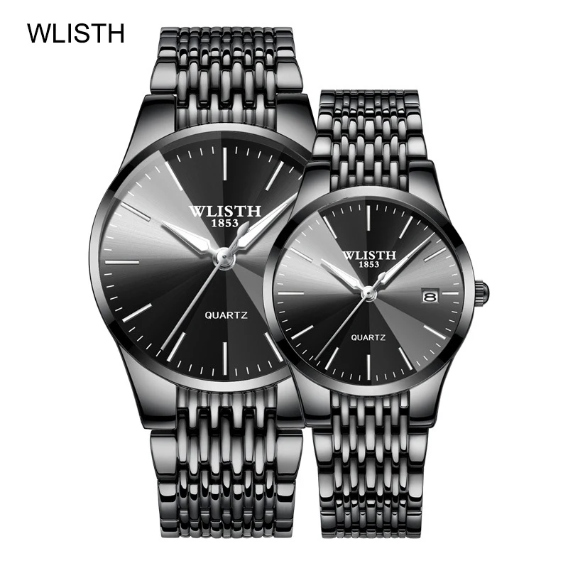 TOP Brand Luxury WLISTH Couple Watch Fashion Stainless Steel waterproof Lovers Watch Quartz Wrist Watches For Women & Men clock, Silver
TOP Brand Luxury WLISTH Couple Watch Fashion Stainless Steel waterproof Lovers Watch Quartz Wrist Watches For Women & Men clock, Silver
