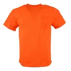 High quality fluorescent orange customs color hi vis work shirt quick dry t shirts with customize logo for activity