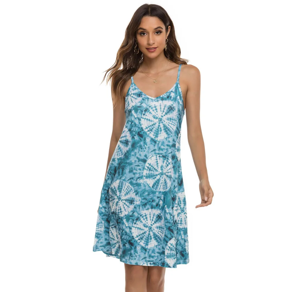 Summer tie dye Camisole Dress for women a-line Spaghetti Strap short dress clothes, As pictures shown
Summer tie dye Camisole Dress for women a-line Spaghetti Strap short dress clothes, As pictures shown