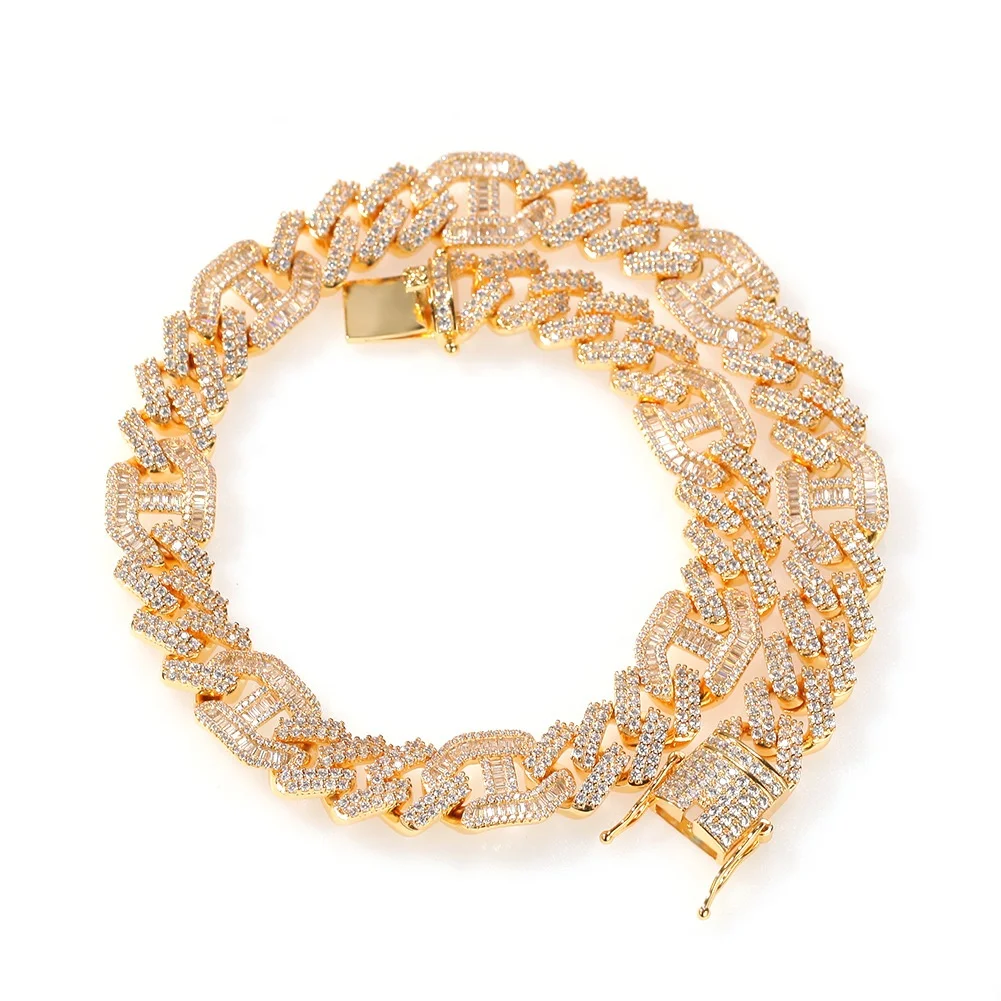 Iced Out Chains For Men Cuban Link Necklace Luxury Micro Paved CZ Cuban Chain Fashion Hip Hop Jewelry
Iced Out Chains For Men Cuban Link Necklace Luxury Micro Paved CZ Cuban Chain Fashion Hip Hop Jewelry