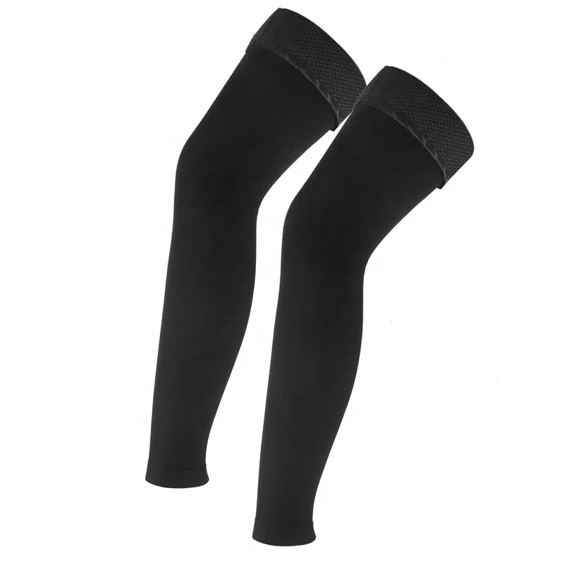 Black Unisex Footless Thigh High Compression Stockings Leg Support Compression Sleeves with Anti-Slip Silicone Band
Black Unisex Footless Thigh High Compression Stockings Leg Support Compression Sleeves with Anti-Slip Silicone Band