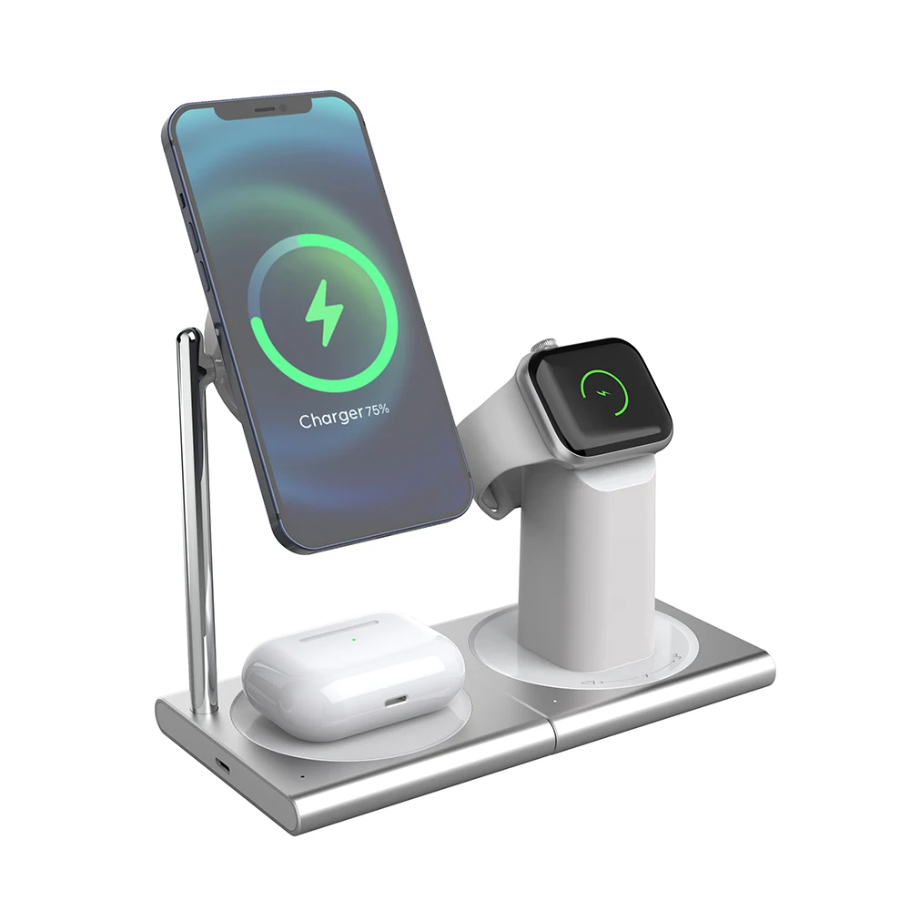 Charger Magnetic 7.5W 10W 15W 3 IN 1 Wireless Charger Charging For iPhone 12 pro fast charger, White black customized
Charger Magnetic 7.5W 10W 15W 3 IN 1 Wireless Charger Charging For iPhone 12 pro fast charger, White black customized