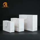 Spot UV Custom White Color Matt Clothes Print Paper Shopping Gift Bag