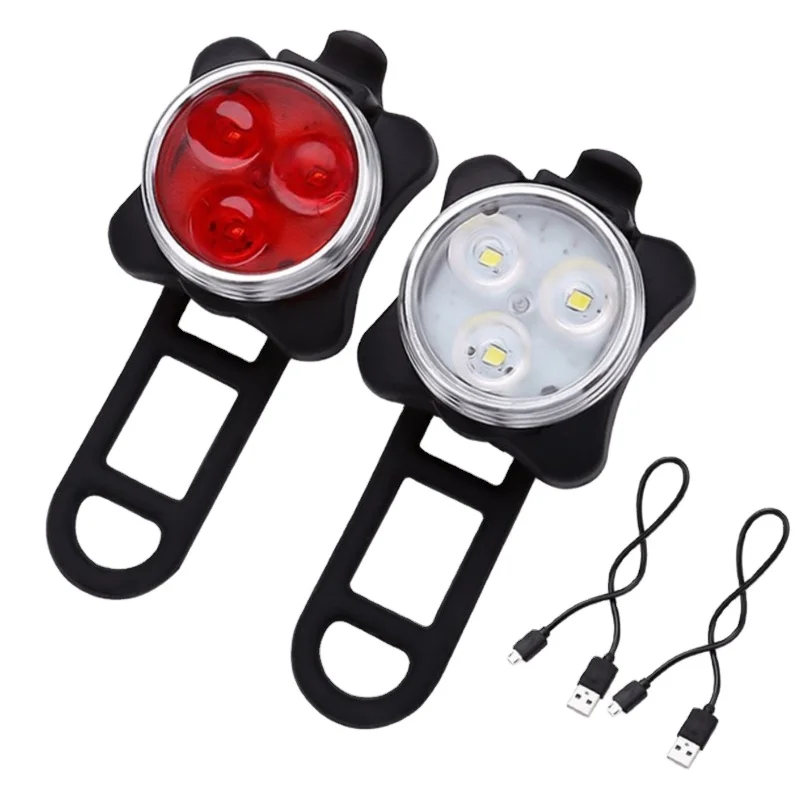 Headlight Taillight Combinations Super Bright LED USB Rechargeable Bike Light Set USB Bike Light, Red+white
Headlight Taillight Combinations Super Bright LED USB Rechargeable Bike Light Set USB Bike Light, Red+white