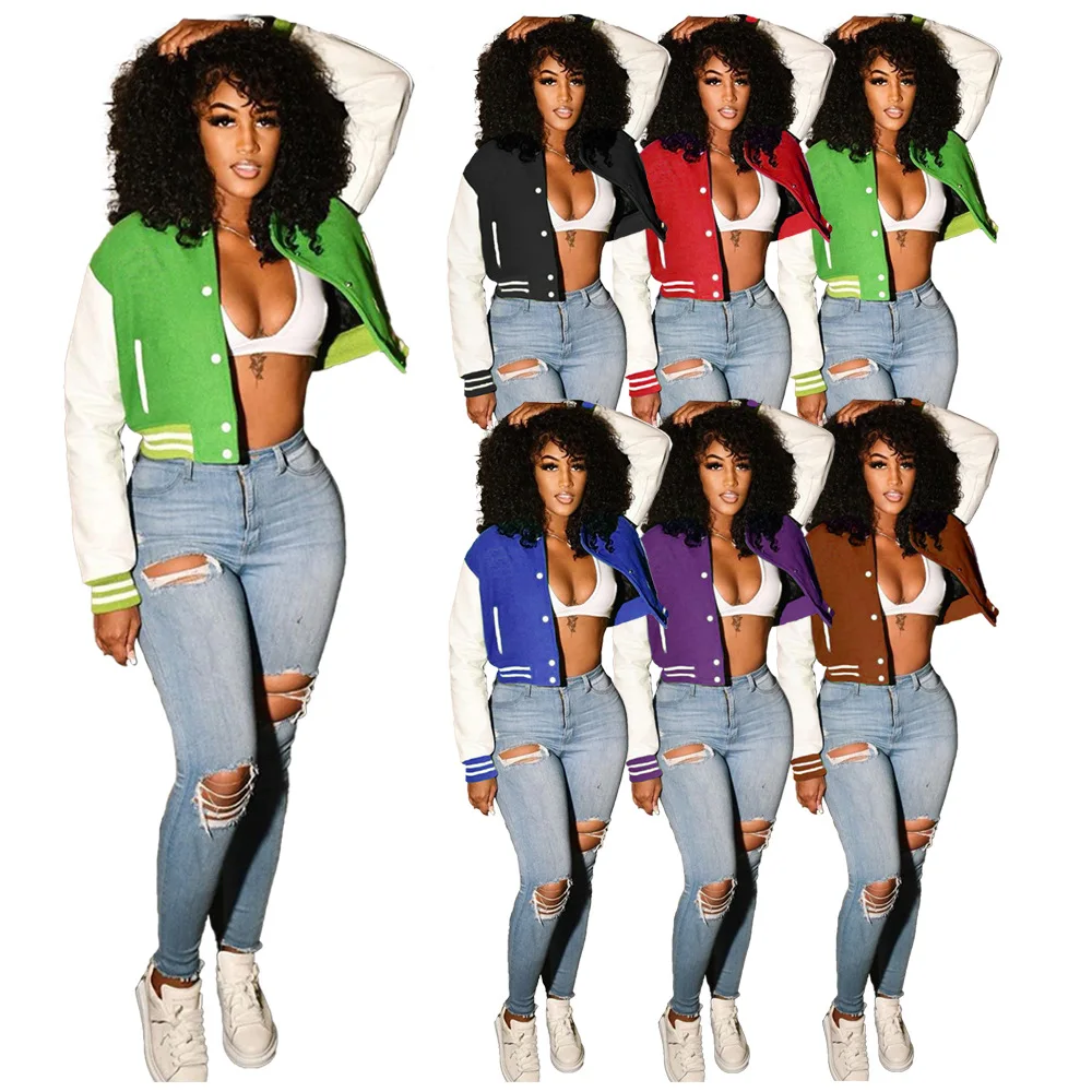 Plus size coats Fall/Winter Fashion Button Baseball Double Threaded plus size jackets, As show
Plus size coats Fall/Winter Fashion Button Baseball Double Threaded plus size jackets, As show