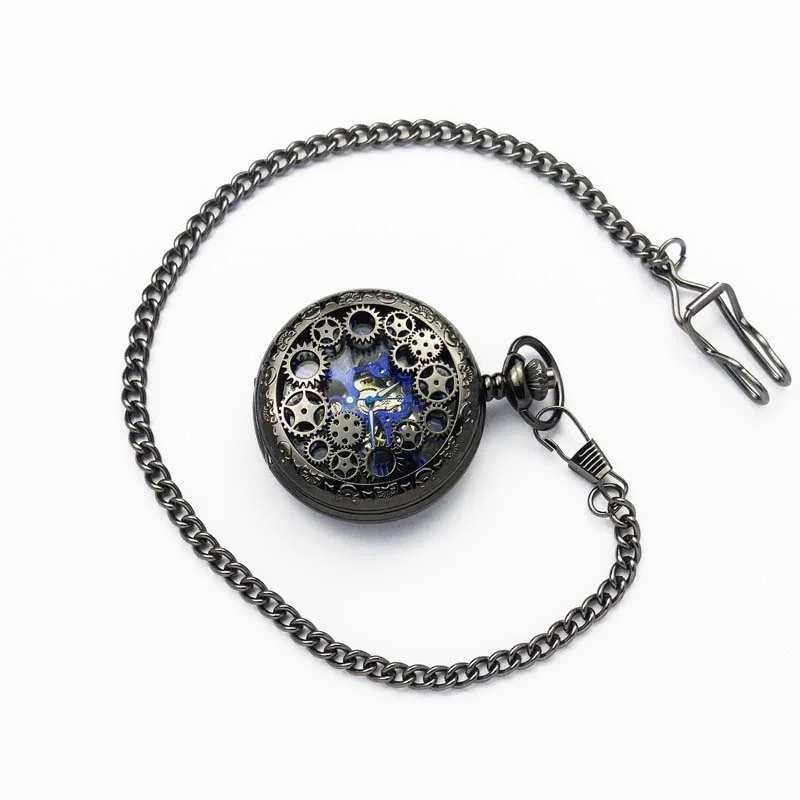 Classical Mechanical Pocket Watch Large Vintage Gear Embossed Hollow Pocket Watch, As the picture
Classical Mechanical Pocket Watch Large Vintage Gear Embossed Hollow Pocket Watch, As the picture