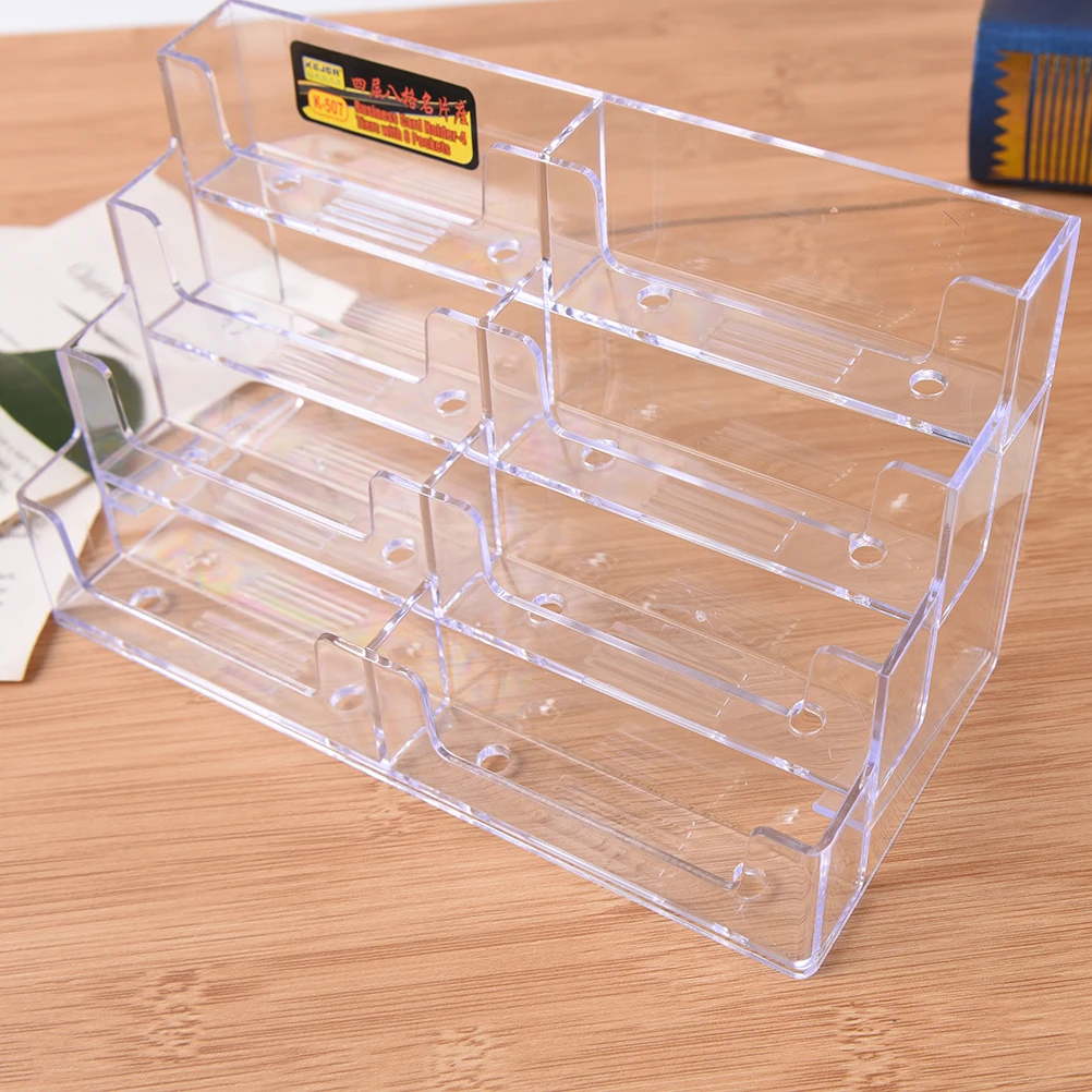 Mixed Order Desktop Business Card Holder 8 Pockets Stand Clear Transparent Acrylic Counter Display Stand Office Home Supplies
Mixed Order Desktop Business Card Holder 8 Pockets Stand Clear Transparent Acrylic Counter Display Stand Office Home Supplies