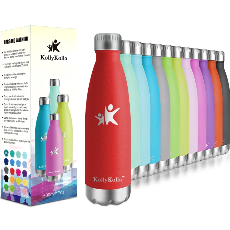 Kollykolla Double Walled Vacuum Insulated Cola Shape Thermoses Water Bottle, Various
Kollykolla Double Walled Vacuum Insulated Cola Shape Thermoses Water Bottle, Various