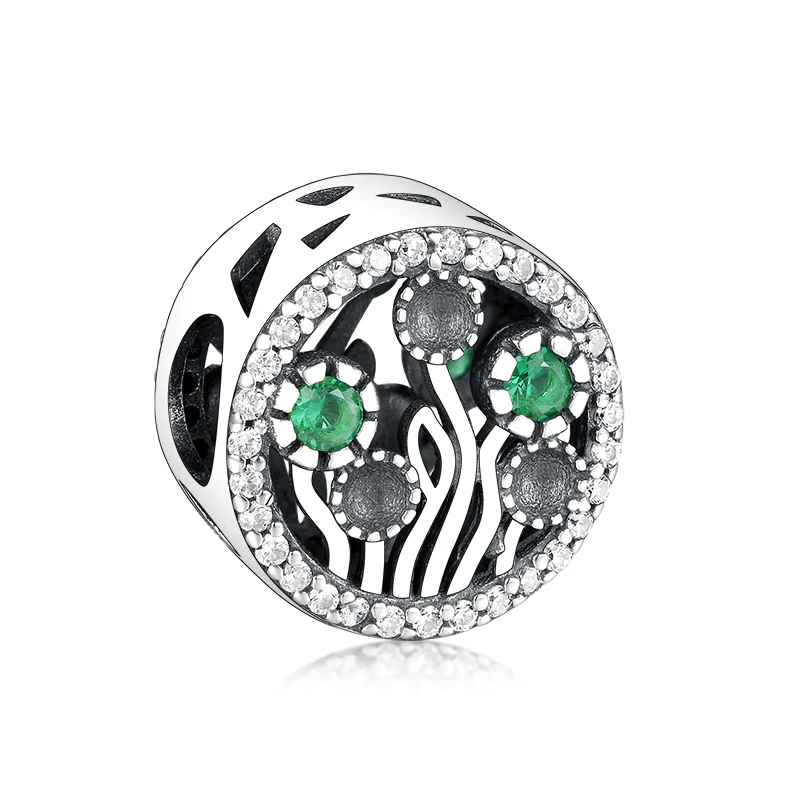 Fine Jewelry 925 Sterling Silver Round Flower Dandelion Green Zircon Beads Charms For Bracelet Necklace Jewelry Making
Fine Jewelry 925 Sterling Silver Round Flower Dandelion Green Zircon Beads Charms For Bracelet Necklace Jewelry Making