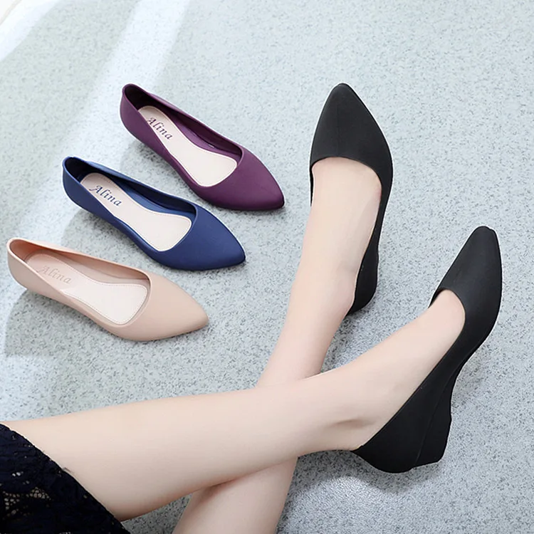 2022 Wholesale New Arrival Women Jelly Comfort Office Lady Slip on Flats Shoes Korean Candy Color Waterproof Casual Shoes
2022 Wholesale New Arrival Women Jelly Comfort Office Lady Slip on Flats Shoes Korean Candy Color Waterproof Casual Shoes