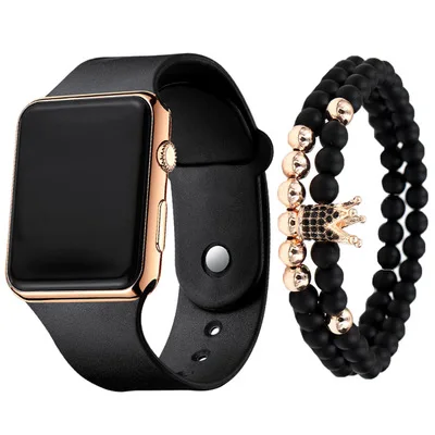 3pcs /set Unisex Waterproof LED Wrist Watch Silicone Student Electronic Sports Watch Bracelet Set Wholesale LW24
3pcs /set Unisex Waterproof LED Wrist Watch Silicone Student Electronic Sports Watch Bracelet Set Wholesale LW24