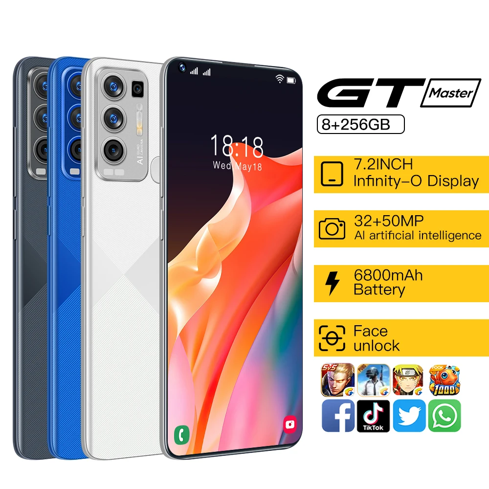 Factory Dircently Sale Cheap 5G Realme Gtmaster Face Recognition Unlock Smartphone 8+256GB 6800mah Battery Android Mobile Phones
Factory Dircently Sale Cheap 5G Realme Gtmaster Face Recognition Unlock Smartphone 8+256GB 6800mah Battery Android Mobile Phones