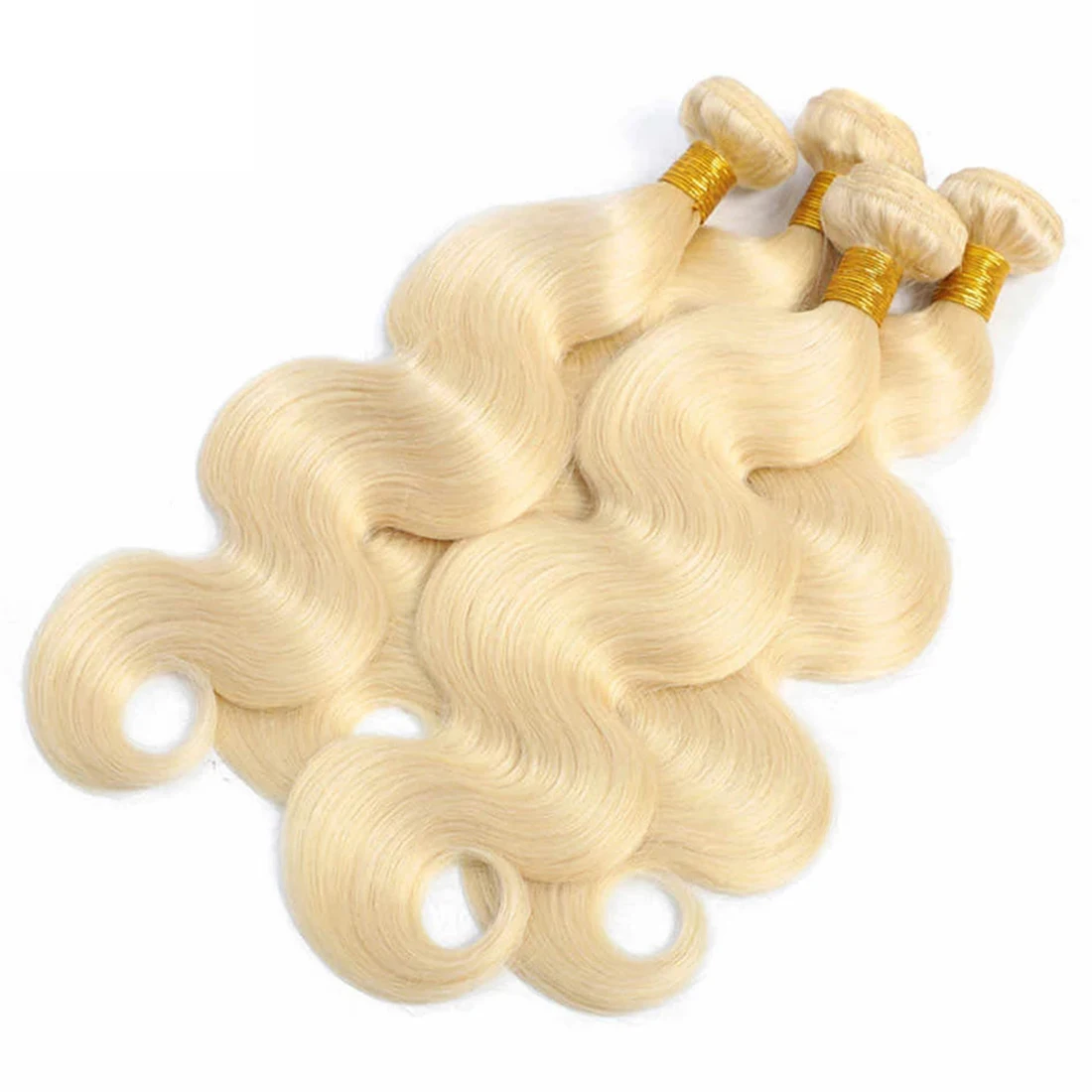 

10a 12a Cuticle Aligned Real Hair Blonde Remy 613 Blond Extensions Weft Russian Vendor Bulk Vietnam Virgin Bundles