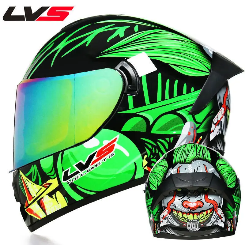 Universal Personality Cool Anti Color Double Mirror Full Face Motorcycle Helmet, Multicolor
Universal Personality Cool Anti Color Double Mirror Full Face Motorcycle Helmet, Multicolor