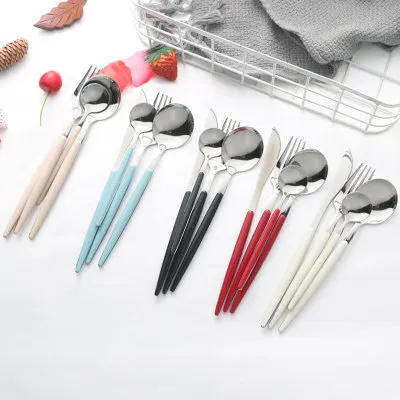 Wholesale Nordic Simple Stainless Steel Household Kitchenware Hotel Buffet Steak Knife Fork Fruit Spoon, Customized
Wholesale Nordic Simple Stainless Steel Household Kitchenware Hotel Buffet Steak Knife Fork Fruit Spoon, Customized