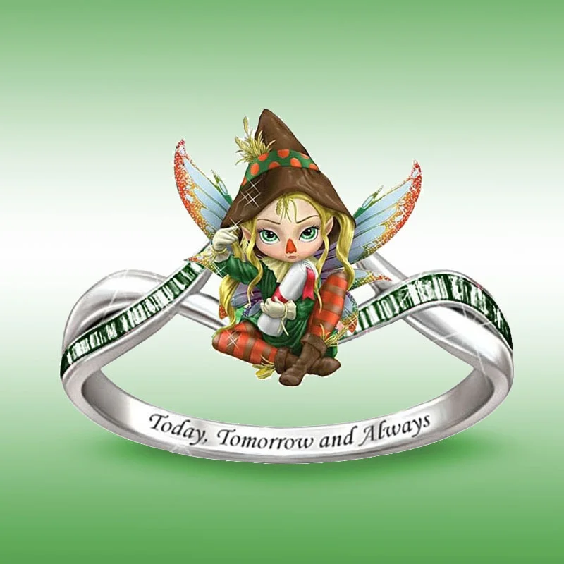 Fashion Lady Green Fairy Jewelry Butterfly Wings Princess Accessories Birthday Gift Party Elf RingS
Fashion Lady Green Fairy Jewelry Butterfly Wings Princess Accessories Birthday Gift Party Elf RingS