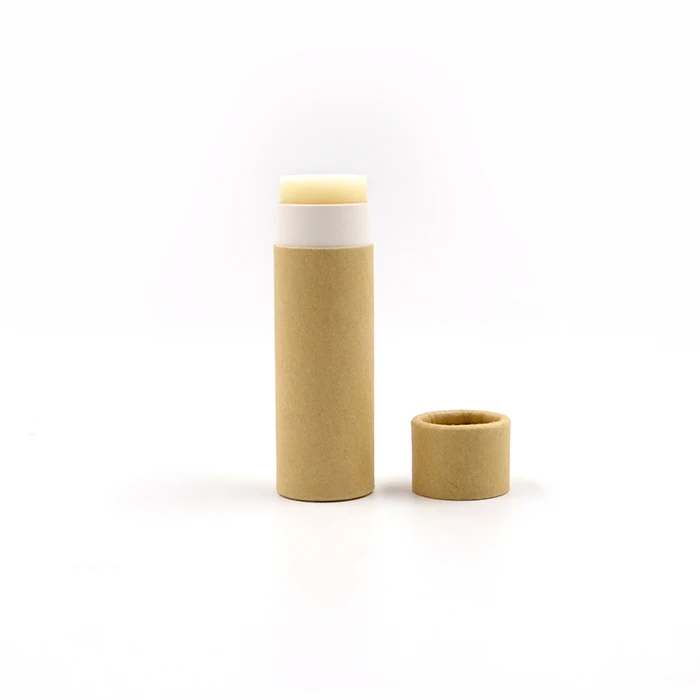 

2oz Eco-friendly Custom Recycled Cardboard Paper Containers Push Up Tubes for Lip Balm Sunscreen Stick