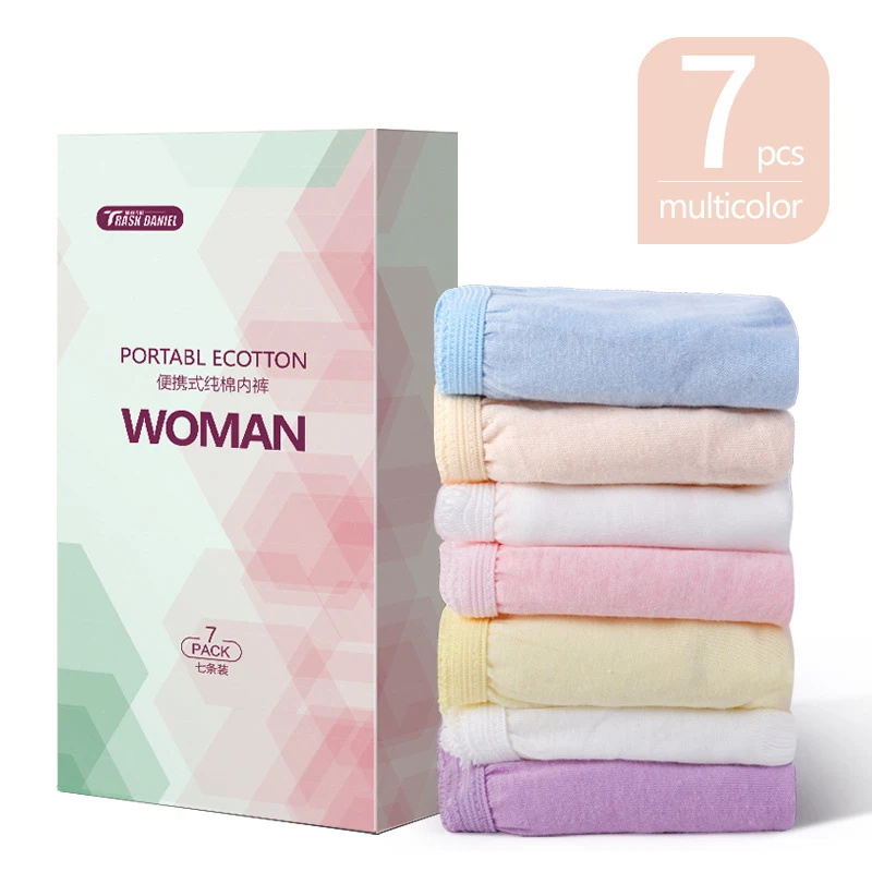 Disposable cotton underwear OEM processing customization Portable travel postpartum disposable underwear color 7 packs
Disposable cotton underwear OEM processing customization Portable travel postpartum disposable underwear color 7 packs