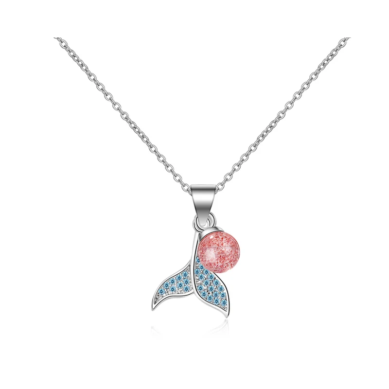 Hot Sale Mermaid Necklaces Pendants Fashion Natural Stone Pink Crystal Pendant Necklace For Women Jewelry
Hot Sale Mermaid Necklaces Pendants Fashion Natural Stone Pink Crystal Pendant Necklace For Women Jewelry