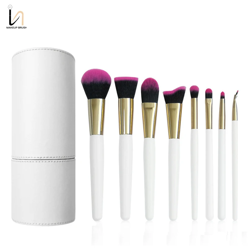 Hot Sale White Handle Premium Hair And White Portable Tube 8Pcs Makeup Brush Set, As the picture
Hot Sale White Handle Premium Hair And White Portable Tube 8Pcs Makeup Brush Set, As the picture