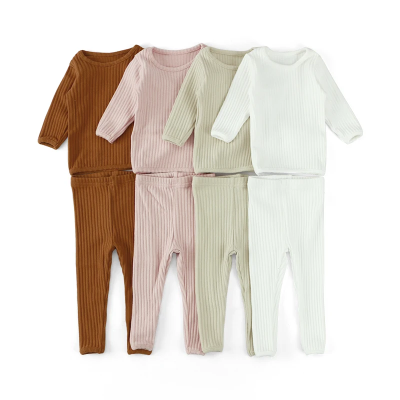 Baby Pajamas Newborn Boy Girl Solid Ribbed Clothing Sets Long Sleeve Winter Threaded Leggings Pants Outfits, Picture
Baby Pajamas Newborn Boy Girl Solid Ribbed Clothing Sets Long Sleeve Winter Threaded Leggings Pants Outfits, Picture