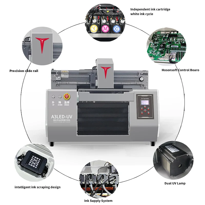 Factory Price A3 UV Machine Inkjet Printers Indoor Outdoor UV Printer XP600 White Color UV A3 Flatbed Printer
Factory Price A3 UV Machine Inkjet Printers Indoor Outdoor UV Printer XP600 White Color UV A3 Flatbed Printer