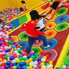 Indoor Climbing Island Net Park Combination Theme Tunnel Playground Kids Slide