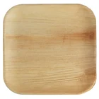 Various sizes dinner square palm leaf dishes plate for home