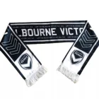Oem custom football fan accessories team scarf knitting pattern