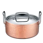 Durable Tri-Ply Pure Copper Cookware Pot For Home Kitchen