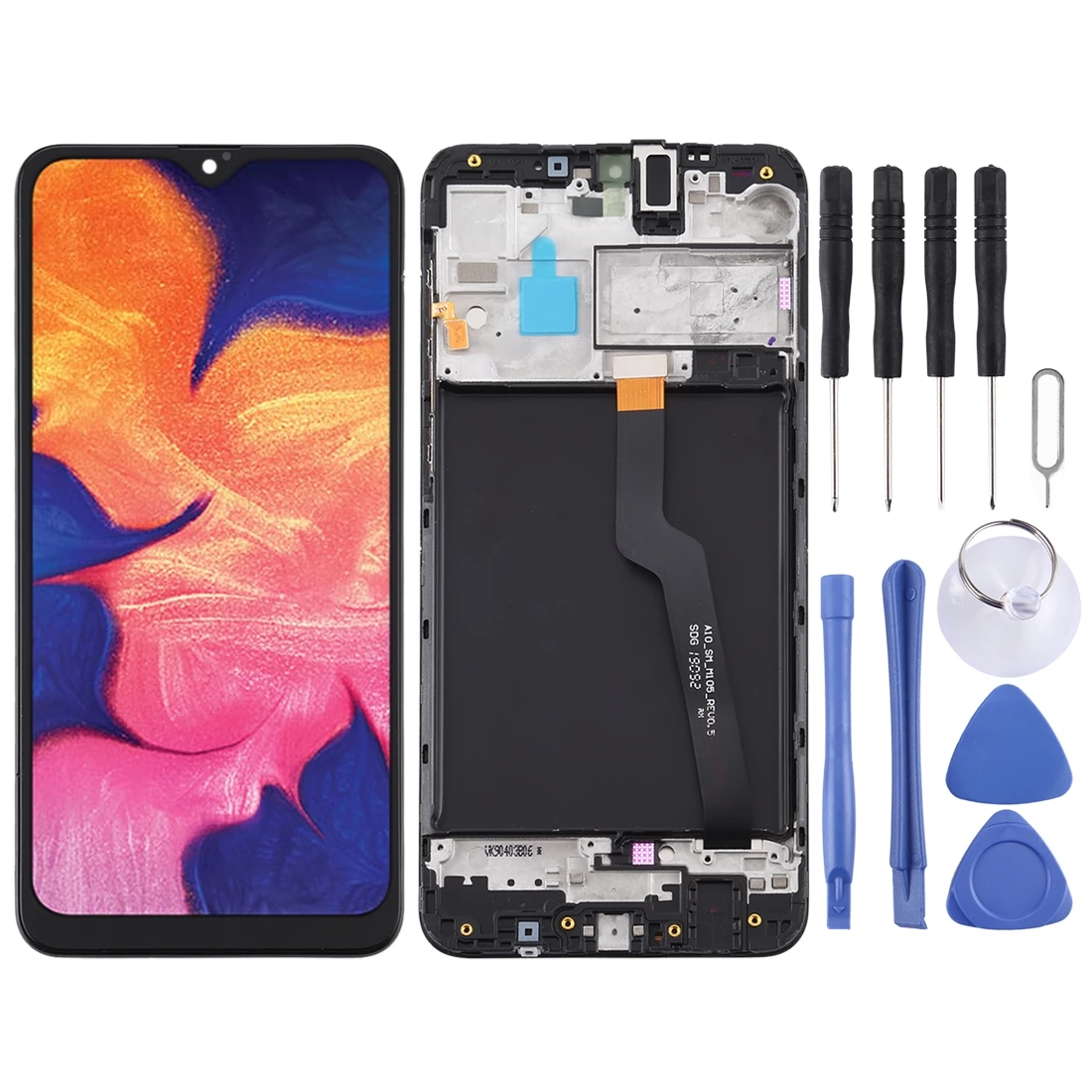 Mobile Phone LCD Screen and Digitizer Full Assembly With Frame for Samsung Galaxy A10 / SM-A105F (Single Card Version)
Mobile Phone LCD Screen and Digitizer Full Assembly With Frame for Samsung Galaxy A10 / SM-A105F (Single Card Version)