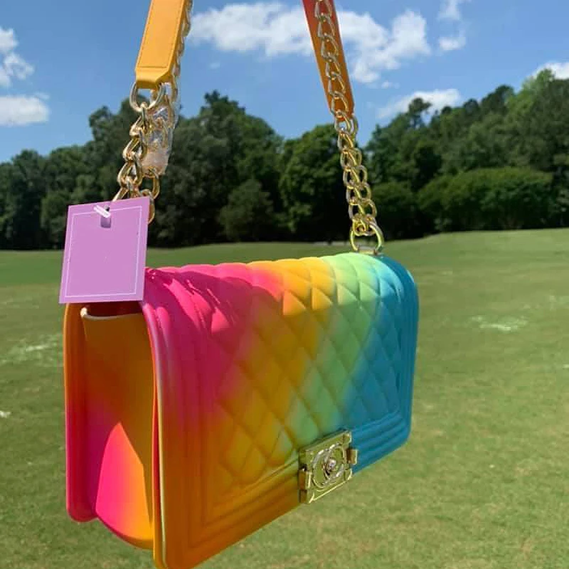 New Women's Hot selling jelly shoulder bag colorful PVC Candy bag tote matte shoulder handbag
New Women's Hot selling jelly shoulder bag colorful PVC Candy bag tote matte shoulder handbag