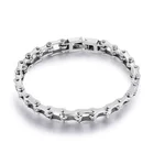 Fashion stainless steel biker jewelry Cuban Link Chain Bracelets bangles for Men