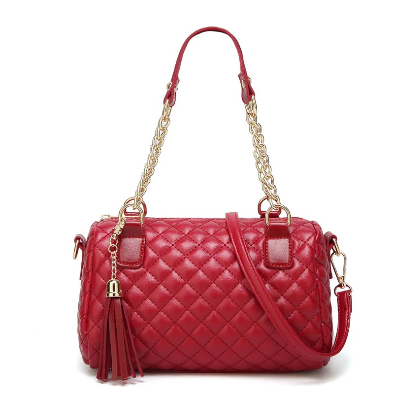Fashion Ladies Handbags Boston Crossbody Shoulder Bags for Women Quilted Vegan Leather Handbag Plaid Purse Bag, Red or wine,brown,black
Fashion Ladies Handbags Boston Crossbody Shoulder Bags for Women Quilted Vegan Leather Handbag Plaid Purse Bag, Red or wine,brown,black