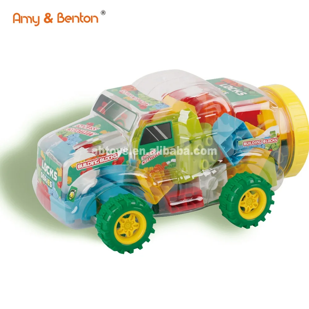 Kleine traktor 32pcs baustein stücke gesetzt pädagogische blöcke spielzeug für kinder