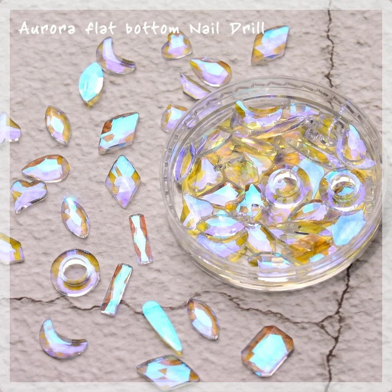 mixed size irregular aurora flat back rhinestone shining glass rhinestone factory direct sale for nail accessories
mixed size irregular aurora flat back rhinestone shining glass rhinestone factory direct sale for nail accessories