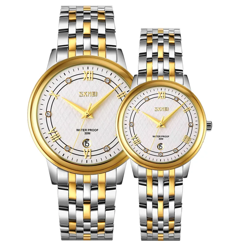 SKMEI 9272 Couple Watches Dress Wrist Watch Men Women Stainless Steel Waterproof Quartz Watch
SKMEI 9272 Couple Watches Dress Wrist Watch Men Women Stainless Steel Waterproof Quartz Watch