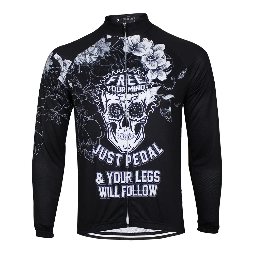 HIRBGOD 2020 New Men Black Cycling Jersey White Skull Flower Print Long Sleeve Bike Shirt Lightweight Team Cycling Jackets,MT072
HIRBGOD 2020 New Men Black Cycling Jersey White Skull Flower Print Long Sleeve Bike Shirt Lightweight Team Cycling Jackets,MT072