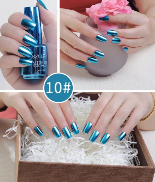 Metallic Nail Polish Set Chrome Mirror Effect Nail Polish Kit Gold Silver Blue Rose Red Color Manicure Nail Varnish Polish, 16 colors
Metallic Nail Polish Set Chrome Mirror Effect Nail Polish Kit Gold Silver Blue Rose Red Color Manicure Nail Varnish Polish, 16 colors