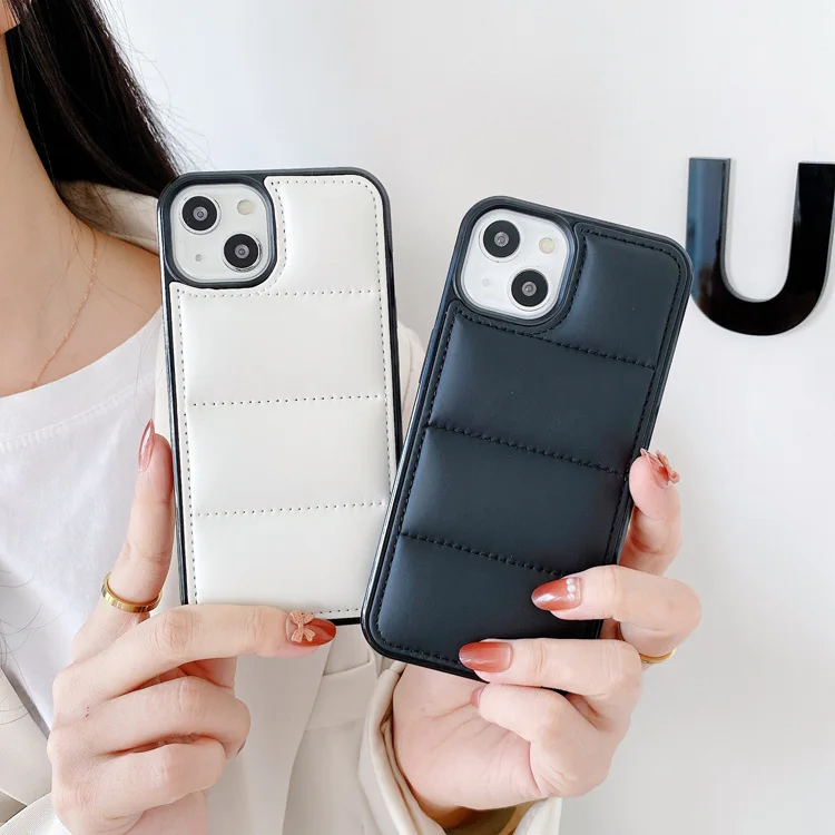 Winter fashion 3D down jacket shock-proof mobile phone case for iPhone 11 12 13 Pro Max skin friendly soft cover
Winter fashion 3D down jacket shock-proof mobile phone case for iPhone 11 12 13 Pro Max skin friendly soft cover