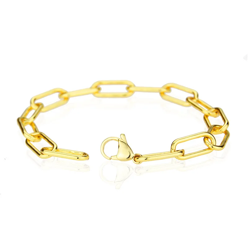 Popular Gold Plated Square Chain Women Bracelet Jewelry Square Cable Lobster Clasp Link Chain Bracelet
Popular Gold Plated Square Chain Women Bracelet Jewelry Square Cable Lobster Clasp Link Chain Bracelet