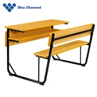 Desk School Desk Manufacturer Cheap School Furniture Double Seat School Student Double Desk Desk