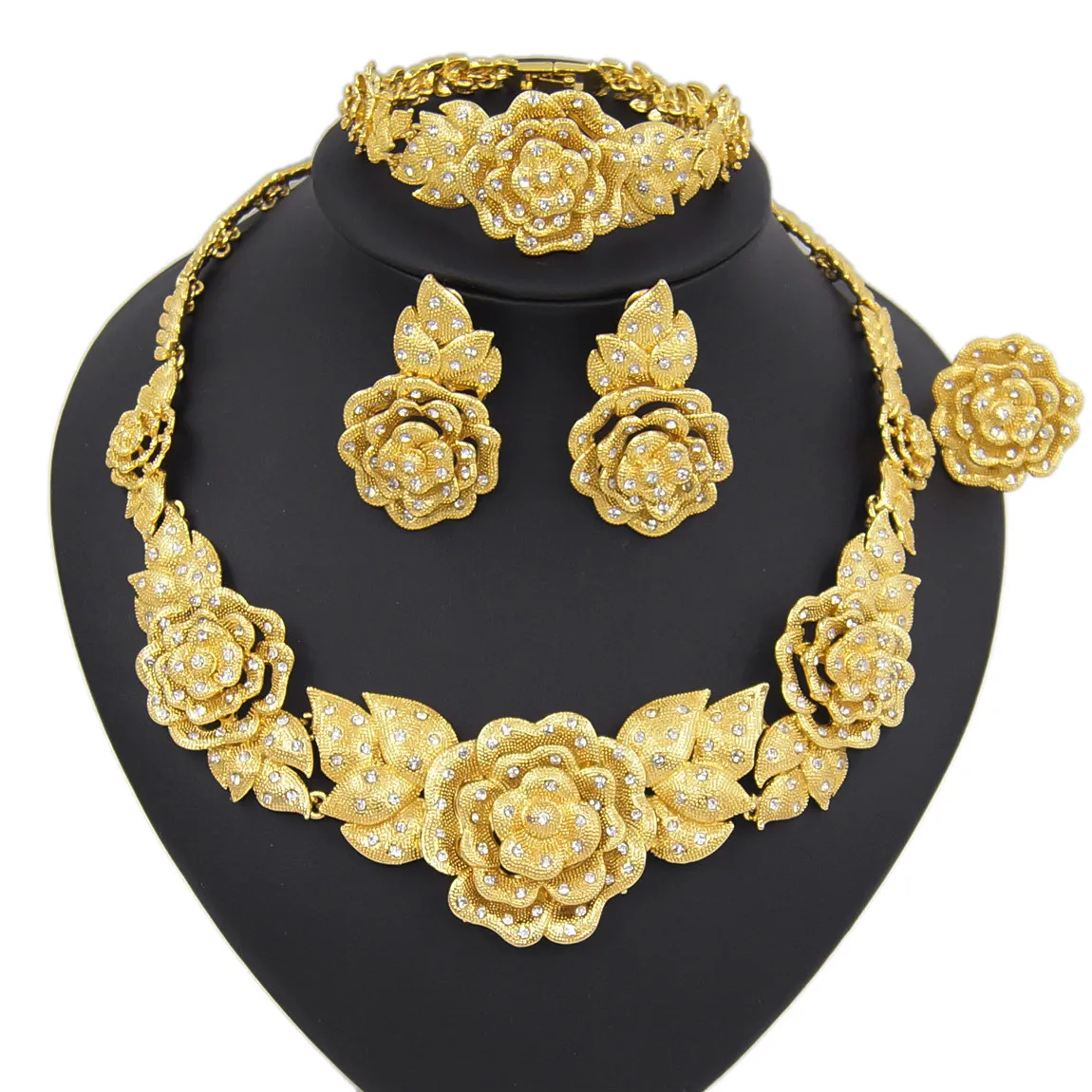 2019 New Set Wholesale Fashion Jewelry Set Brighter Dubai Gold Color Jewellery For Women's Anniversary Party Birthday HS19091816
2019 New Set Wholesale Fashion Jewelry Set Brighter Dubai Gold Color Jewellery For Women's Anniversary Party Birthday HS19091816