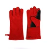 /product-detail/grade-ab-red-custom-cow-split-leather-flannelette-gauntlet-hand-safety-worker-welding-gloves-62393175059.html